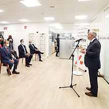 José Escribano, founder and Chief Science Officer of Algenex, at the inauguration of Algenex's facilities in Tres Cantos - October 24, 2020